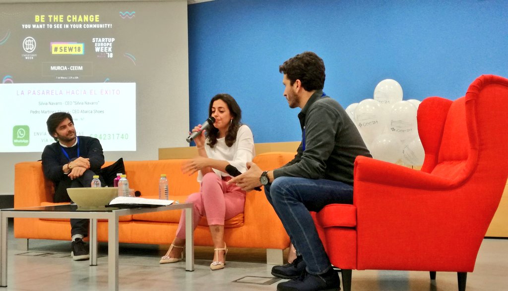 Un sofá en la Startup Europe Week en Murcia – #SEW2018 #SEWMURCIA