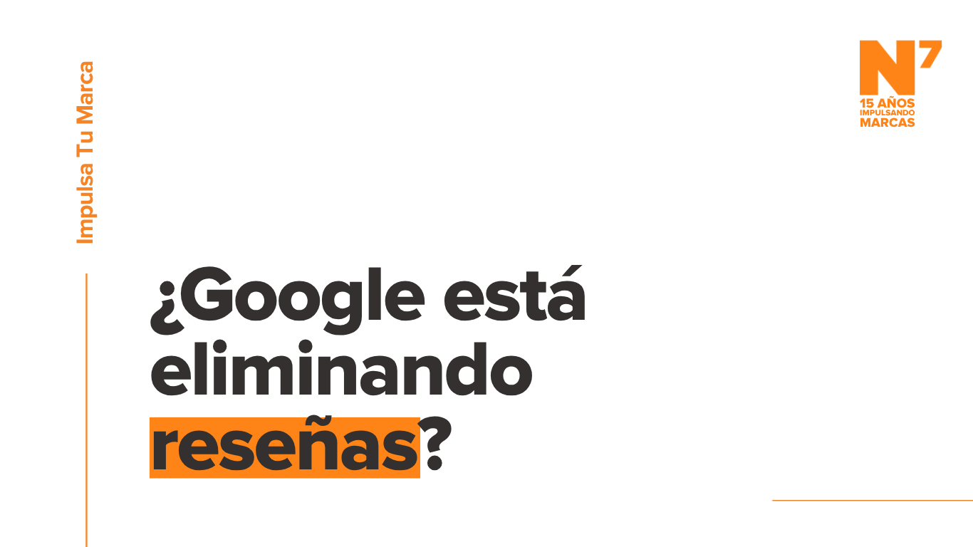 Imagen ilustrativa con el texto “¿Google está eliminando reseñas?” que representa la preocupación de los negocios por la desaparición de valoraciones en Google Business Profile.